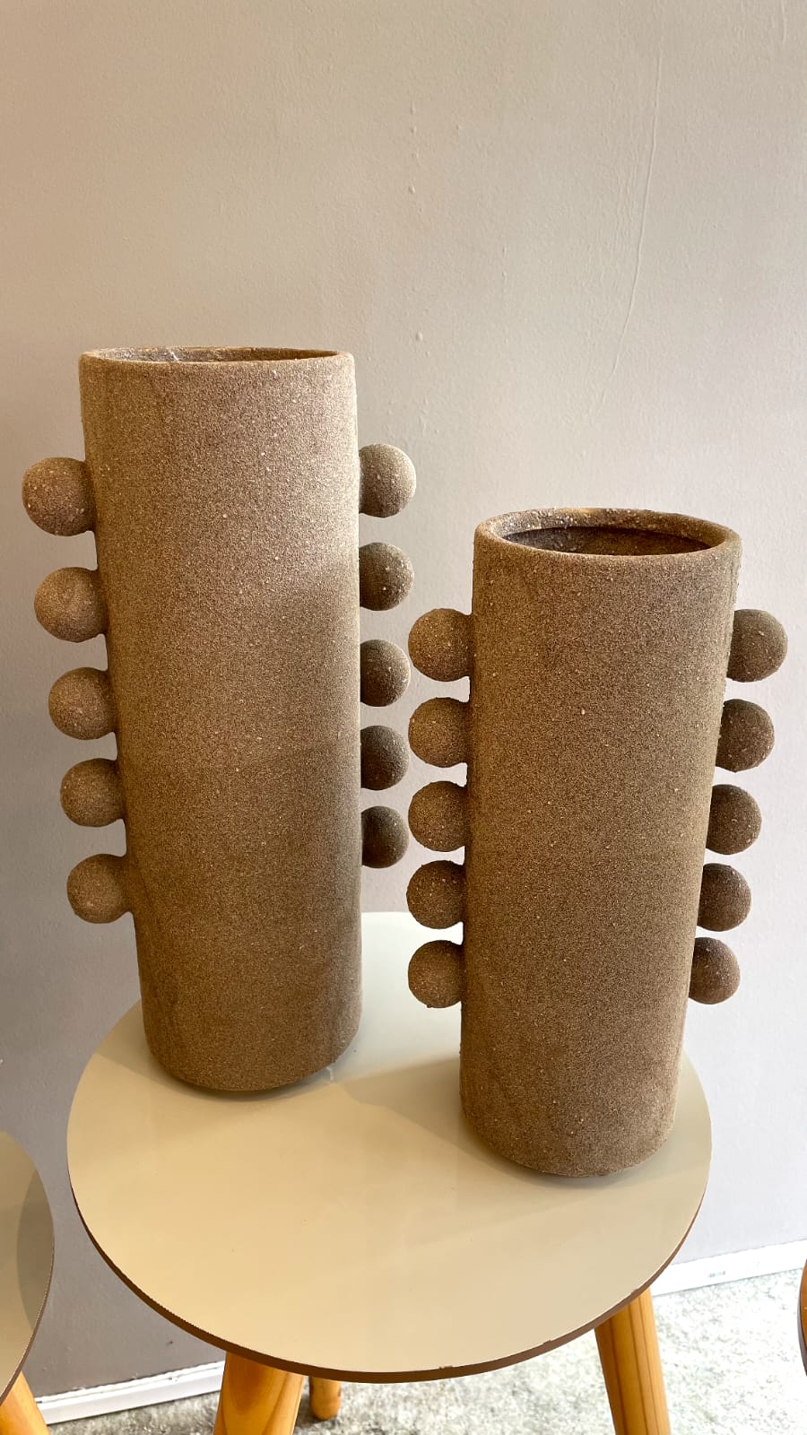 Conjunto 2 Vasos Decorativos de Cerâmica Balls