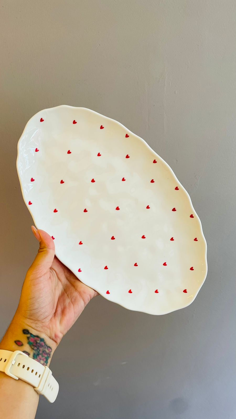 Travessa Oval Coração