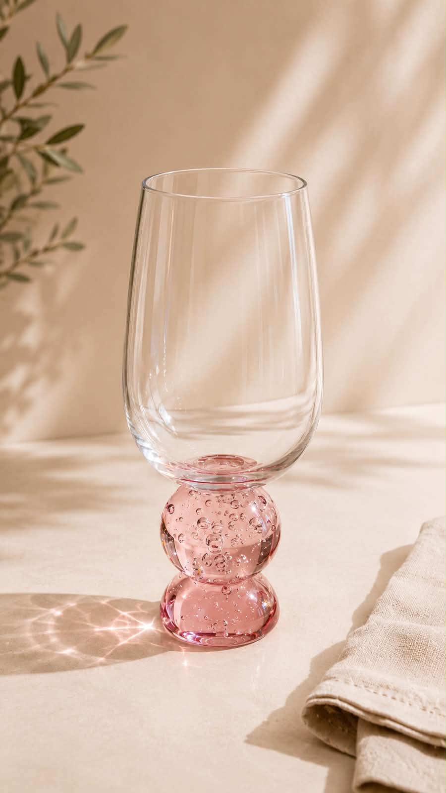 Conjunto 6 Taças Esfera Rosa