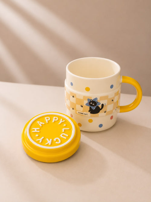 Caneca de Cerâmica Gatinho